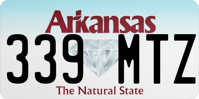 AR license plate 339MTZ