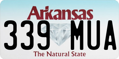 AR license plate 339MUA