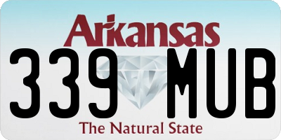 AR license plate 339MUB