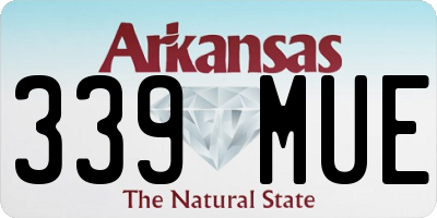 AR license plate 339MUE