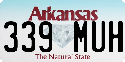 AR license plate 339MUH