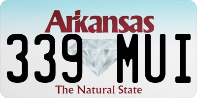 AR license plate 339MUI
