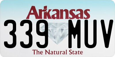 AR license plate 339MUV
