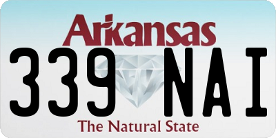 AR license plate 339NAI