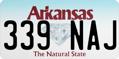 AR license plate 339NAJ