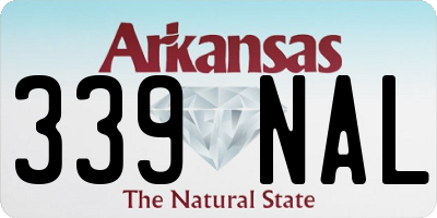 AR license plate 339NAL