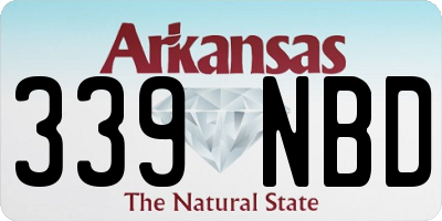 AR license plate 339NBD