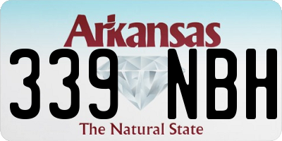 AR license plate 339NBH