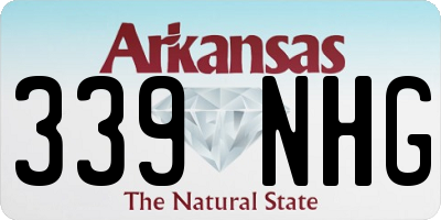 AR license plate 339NHG