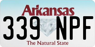 AR license plate 339NPF