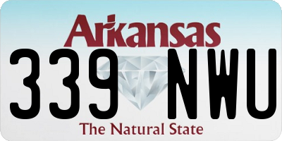 AR license plate 339NWU