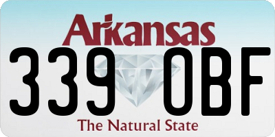 AR license plate 339OBF