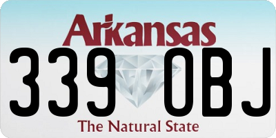 AR license plate 339OBJ
