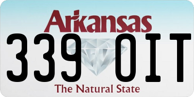 AR license plate 339OIT