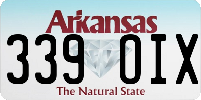 AR license plate 339OIX
