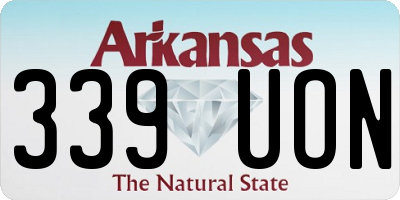 AR license plate 339UON
