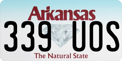 AR license plate 339UOS