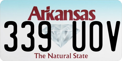 AR license plate 339UOV