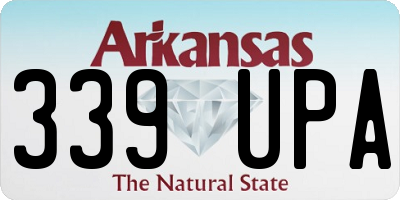 AR license plate 339UPA