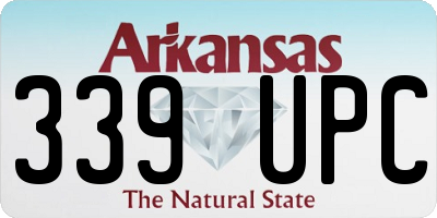 AR license plate 339UPC