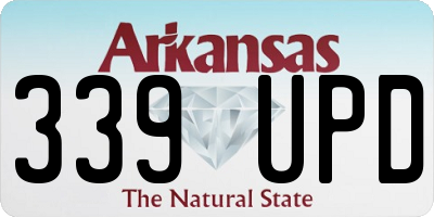 AR license plate 339UPD