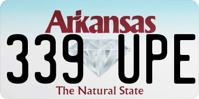 AR license plate 339UPE