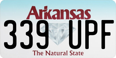 AR license plate 339UPF