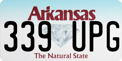 AR license plate 339UPG