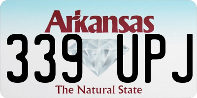 AR license plate 339UPJ