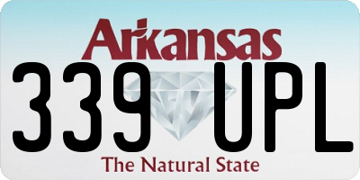 AR license plate 339UPL