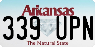 AR license plate 339UPN