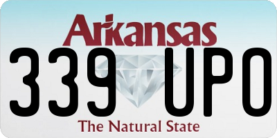 AR license plate 339UPO