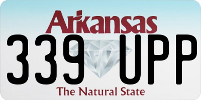 AR license plate 339UPP