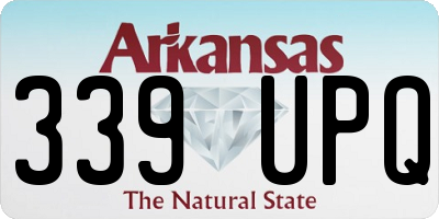 AR license plate 339UPQ