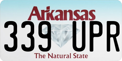 AR license plate 339UPR