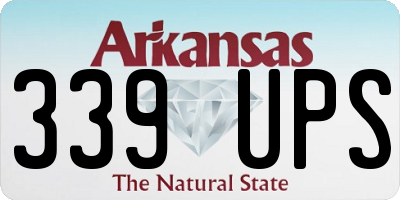 AR license plate 339UPS