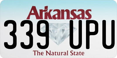 AR license plate 339UPU