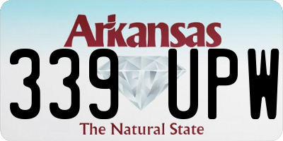 AR license plate 339UPW