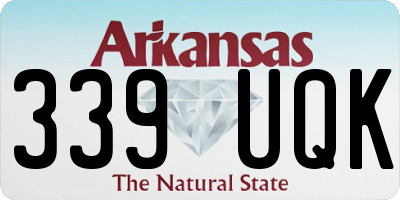 AR license plate 339UQK