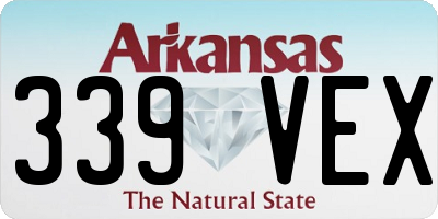 AR license plate 339VEX