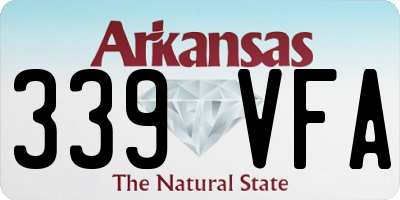 AR license plate 339VFA