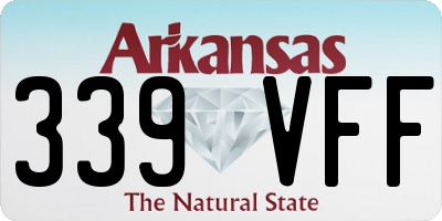 AR license plate 339VFF
