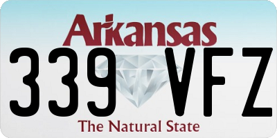 AR license plate 339VFZ
