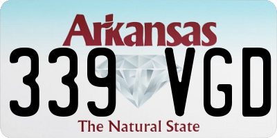 AR license plate 339VGD