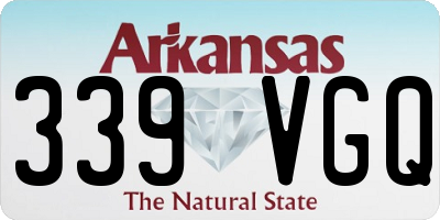 AR license plate 339VGQ