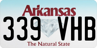 AR license plate 339VHB