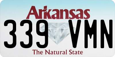 AR license plate 339VMN