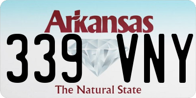 AR license plate 339VNY