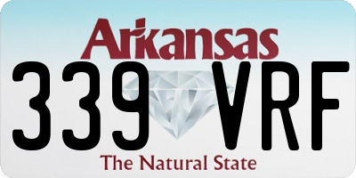 AR license plate 339VRF
