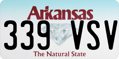 AR license plate 339VSV